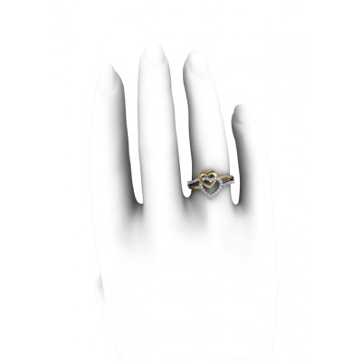 Sparkling Hearts Ring